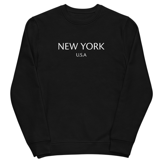 New York Unisex eco sweatshirt - Embroidered